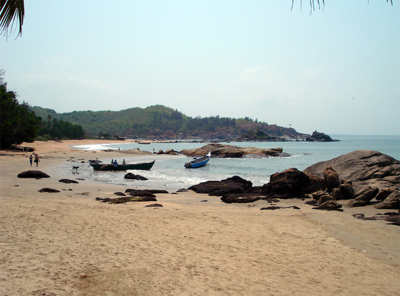 Пляж Ом, Гокарна. Om beach, Gokarna, Karnataka