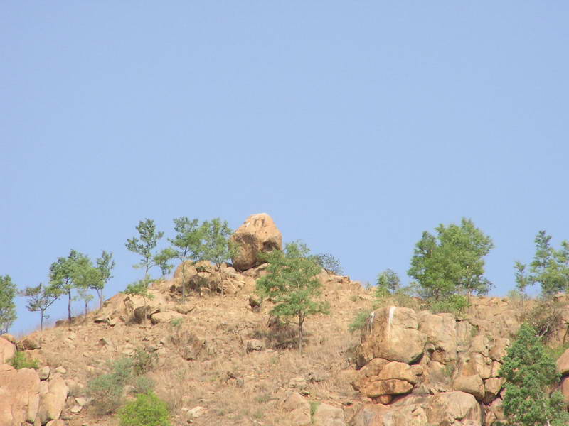 Тируваннамалаи. Камень, именуемый головой Шивы.